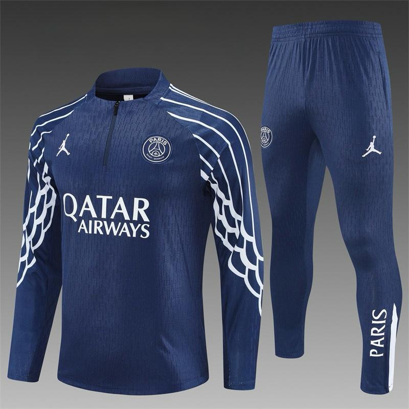25/26 Jordan Paris Royal Blue Half Zipper Tracksuit