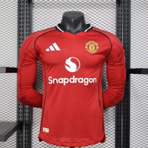 Manchester United 25/26 Long Sleeve Home Jersey