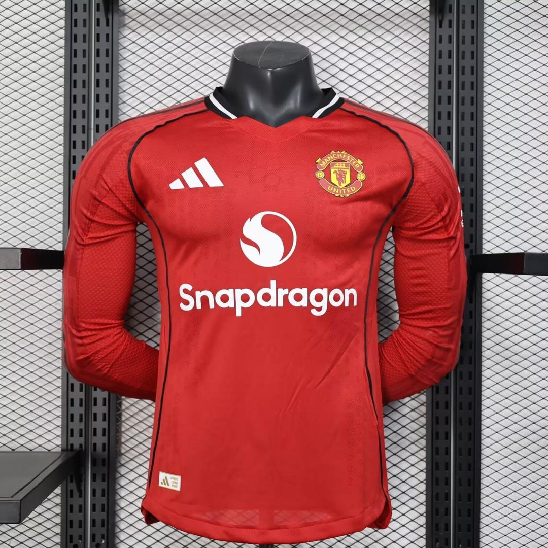 Manchester United 25/26 Long Sleeve Home Jersey