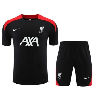 25/26 Liverpool short sleeve training suit black & red