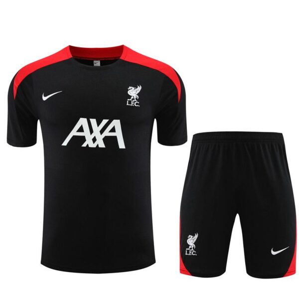 25/26 Liverpool short sleeve training suit black & red