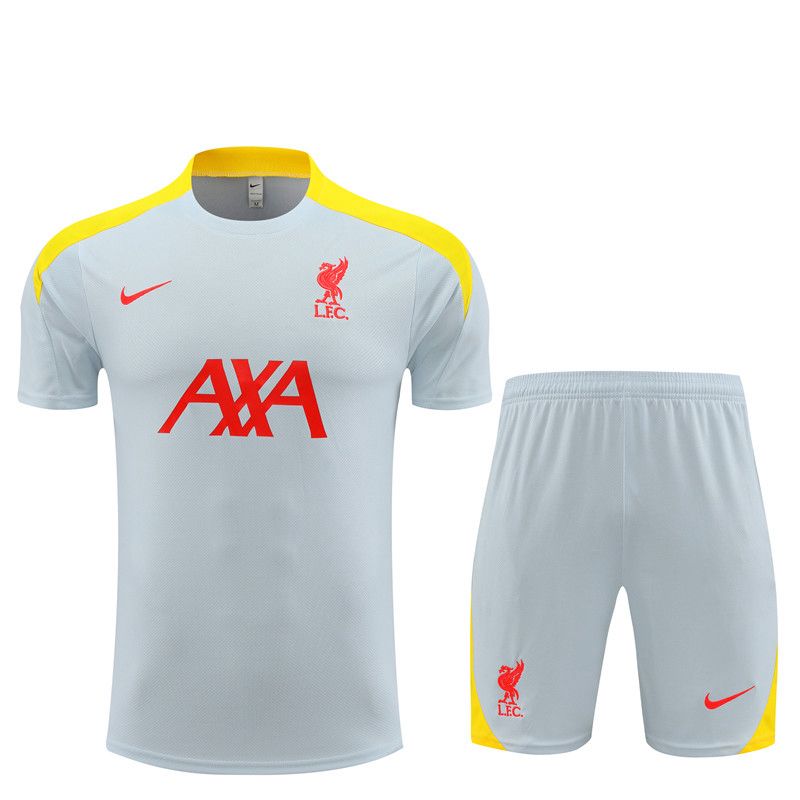 25/26 Liverpool short sleeve training suit light grey