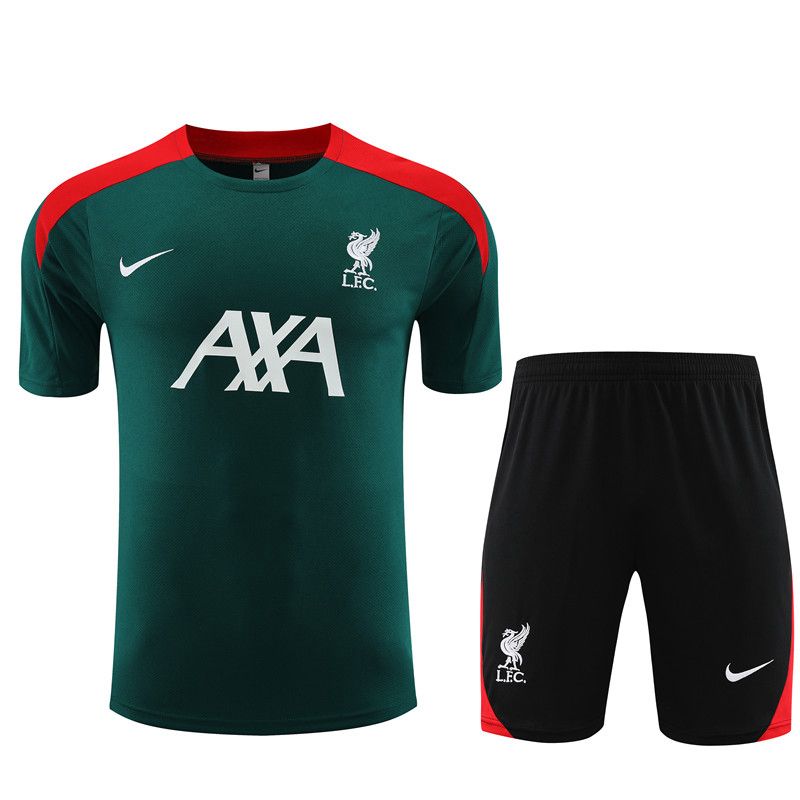 25/26 Liverpool short sleeve training suit green