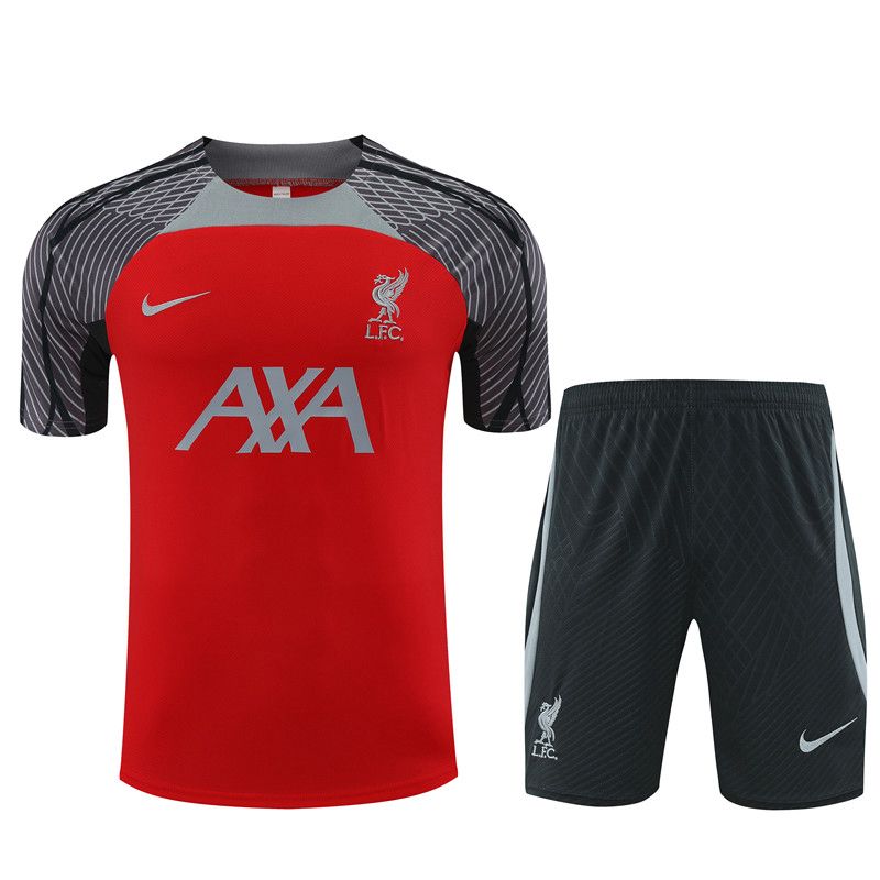 25/26 Liverpool short sleeve training suit grey & red