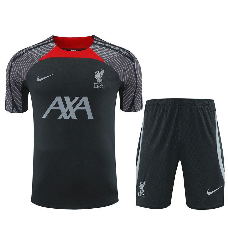 25/26 Liverpool short sleeve training suit grey & black