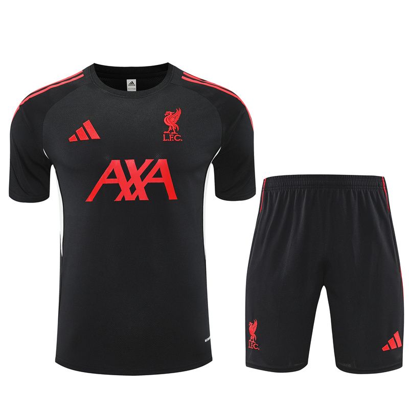 25/26 Liverpool short sleeve training suit black