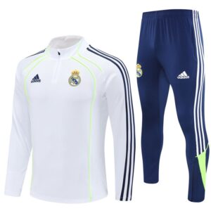 Real Madrid 25/26 Tracksuit White and Navy Blue