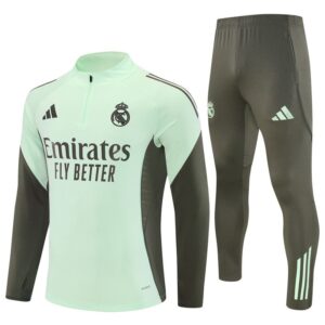 Real Madrid 25/26 Tracksuit SeaGreen and Black