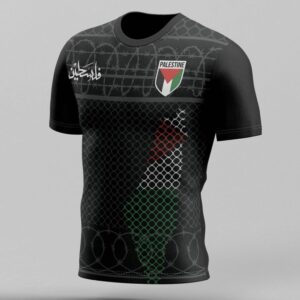 Barbed Wire Palestine Black Shirt 24/25