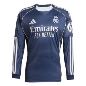 Real Madrid 25/26 Away Kit Long Sleeve