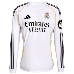 Real Madrid 25/26 Home Kit Long Sleeve