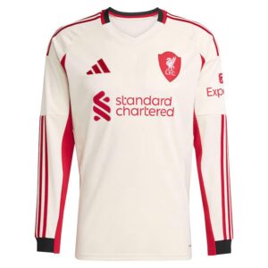Liverpool 25/26 White Away Kit Long Sleeve