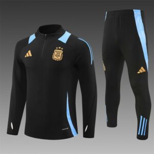 Argentina Training Tracksuit 2024 2025 Dark Black